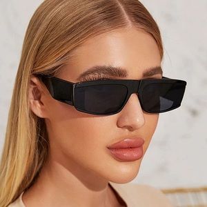 Black Rectangle Frame Sunglasses